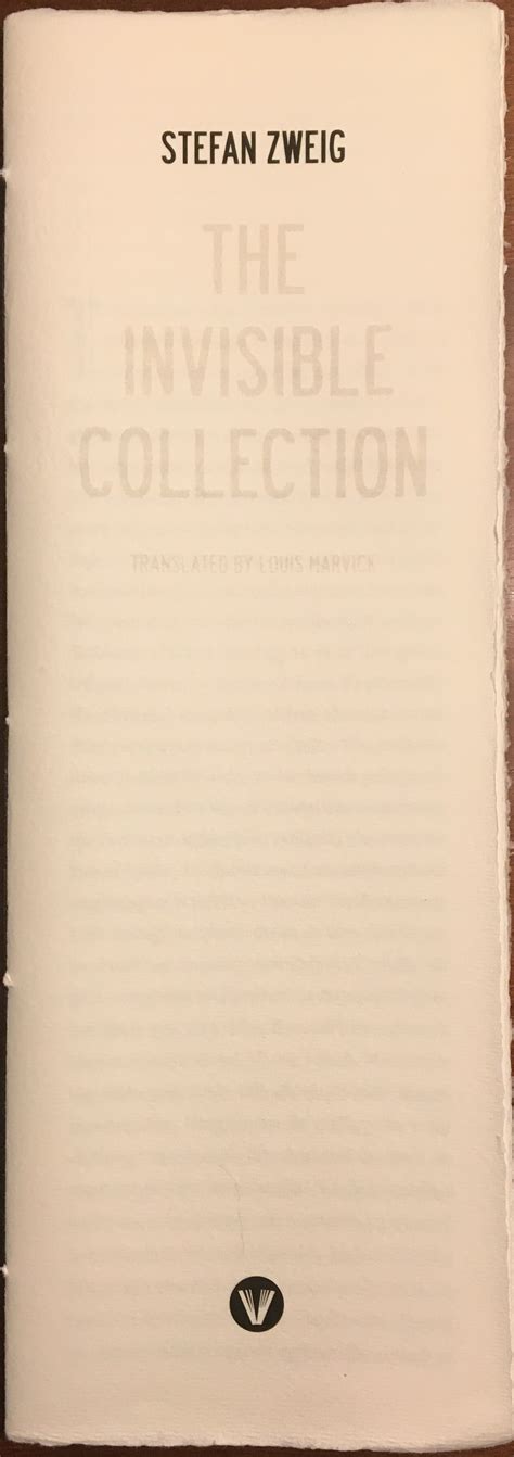 the invisible collection|stefan zweig the invisible collection.